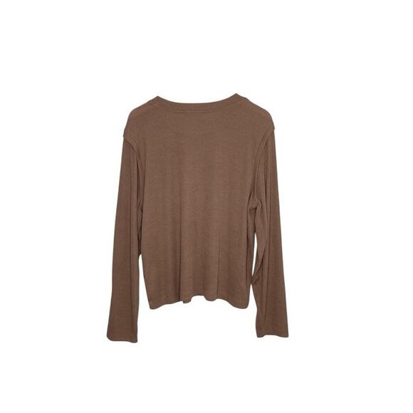 And Now This Women's Almond Ribbed Crewneck Top Plus Size 2X NWT - Picture 2 of 5